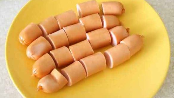 ШАГ 4. спагетти с сосисками