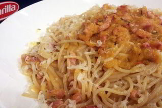 Спагетти с тыквенным соусом