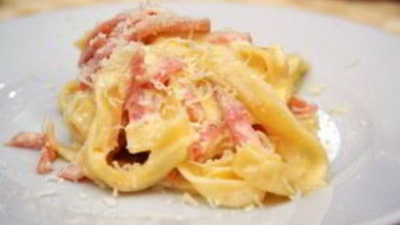 ШАГ 6. спагетти с ветчиной