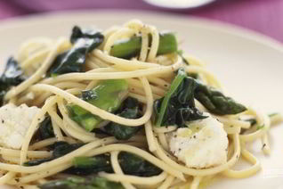 Спагетти со шпинатом