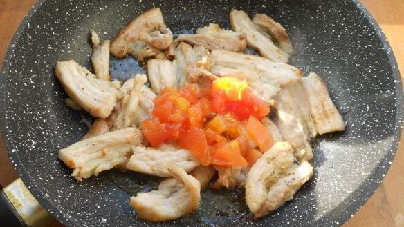 ШАГ 2. спагетти со свиной грудинкой и яично-сливочным соусом