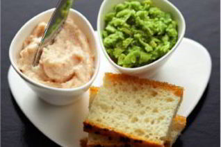 Тарама и паста из авокадо