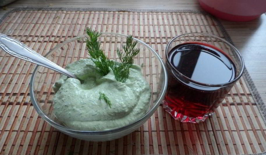 Рецепт творожная паста с зеленью