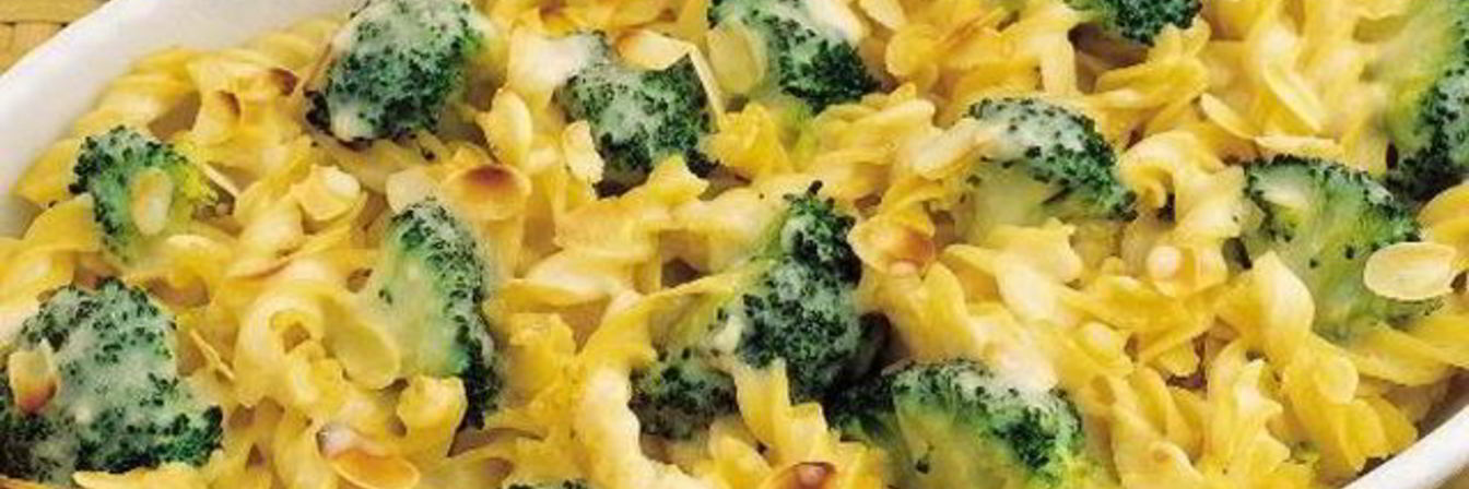 Запеченные макароны с брокколи