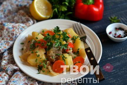 Баранина с овощами