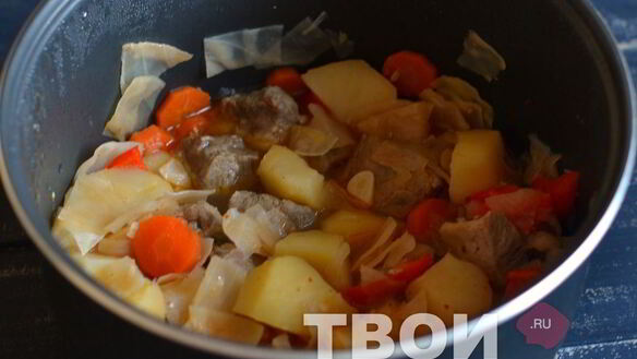 ШАГ 5. баранина с овощами