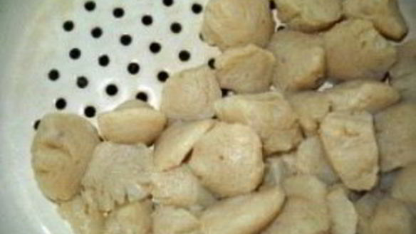 ШАГ 2. бефстроганов из соевого мяса