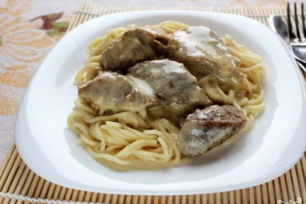 Филе индейки в сливочном соусе