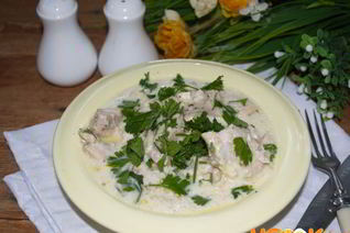 Индейка в сливочном соусе