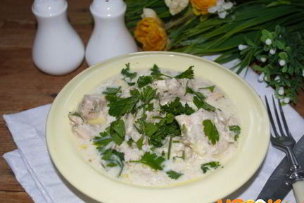 Индейка в сливочном соусе