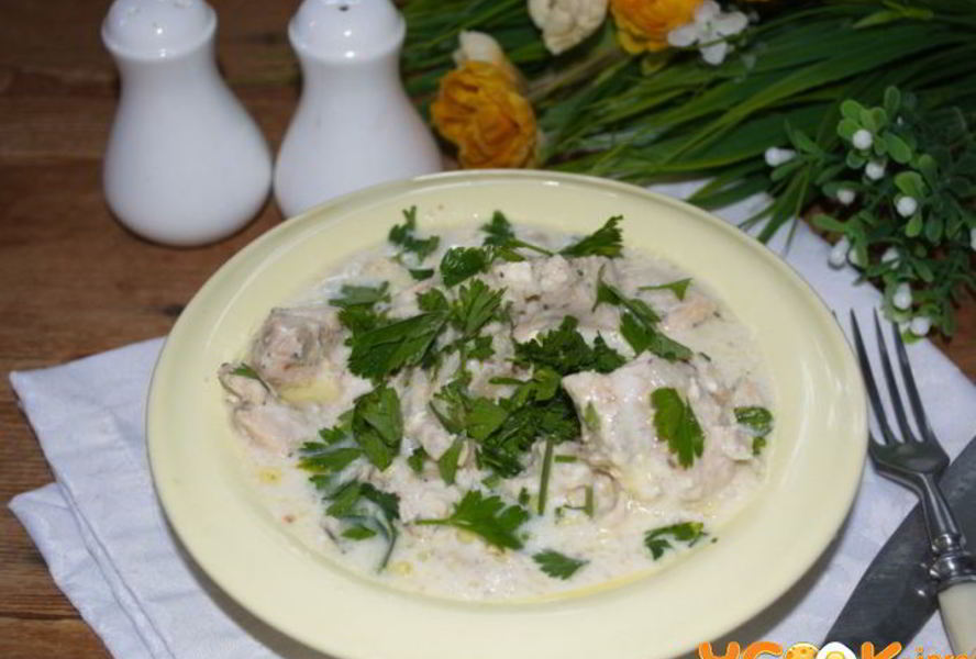 Индейка в сливочном соусе