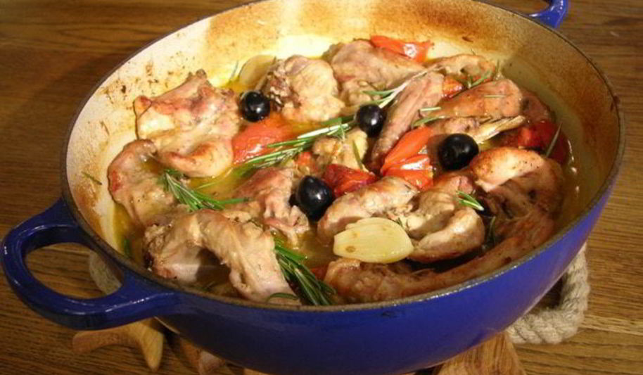 Рецепт кролик с оливками
