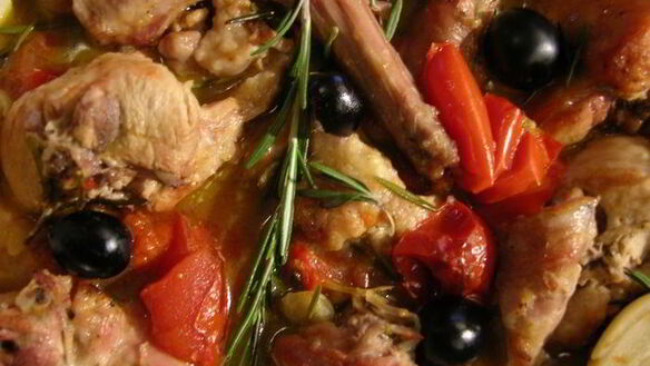 ШАГ 9. кролик с оливками