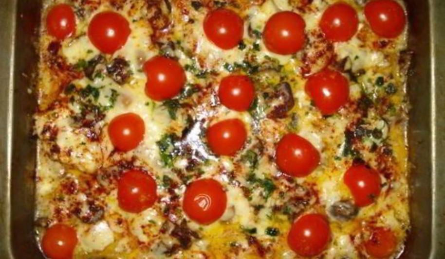 Рецепт куриная грудка с грибами, сыром и сливками