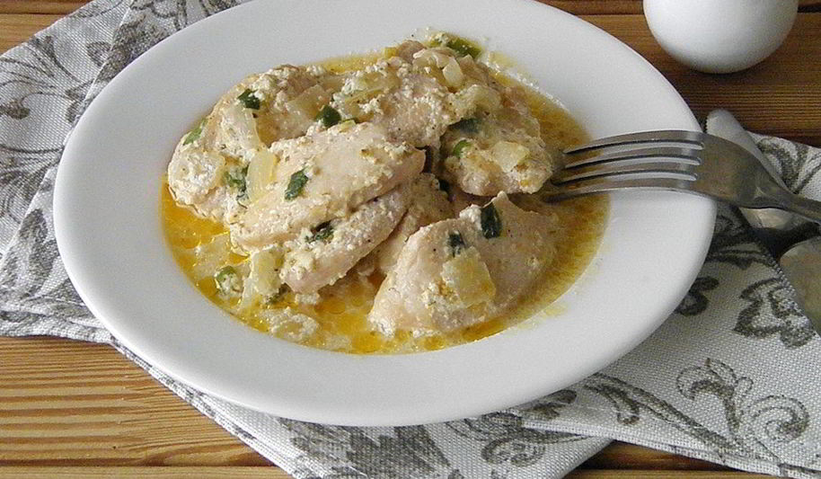 Рецепт куриная грудка со сливками