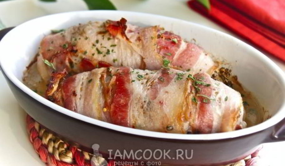 Рецепт куриная грудка в беконе