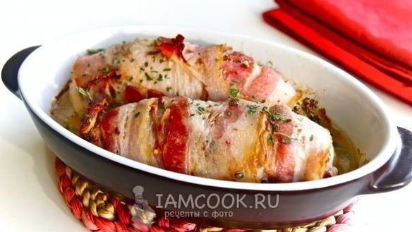 ШАГ 6. куриная грудка в беконе