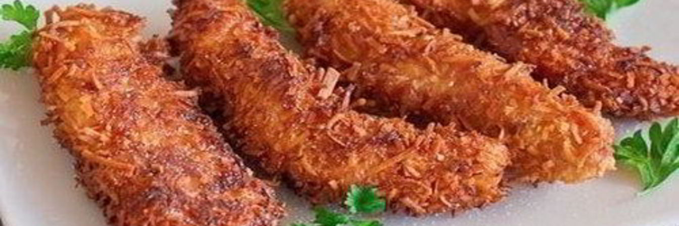 Куриная грудка в кокосовых хлопьях