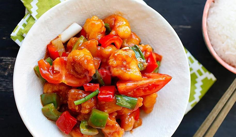 Рецепт куриное филе в кисло сладком соусе