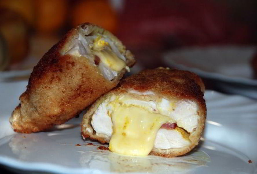 Куриное мясо Кордон в белом вине