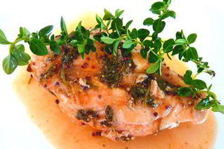 Куриные грудки с горчицей и медом