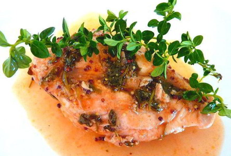 Куриные грудки с горчицей и медом