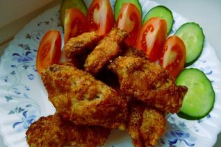 Куриные крылышки во фритюре хрустящие