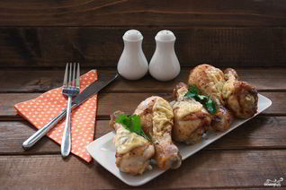 Куриные ножки с сыром