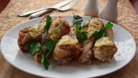 ШАГ 5. куриные ножки с сыром