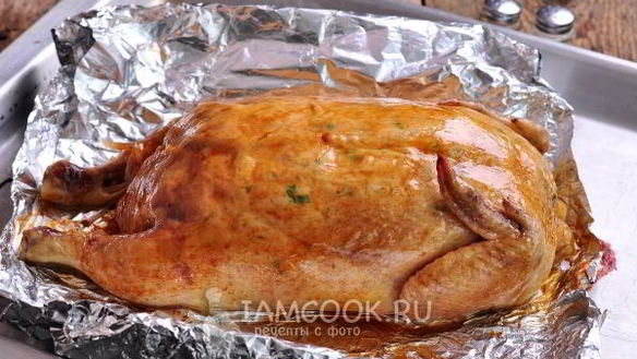 ШАГ 20. курица по-царски, фаршированная блинами