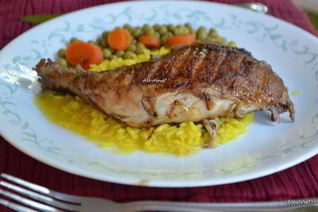 Курица под кирпичом