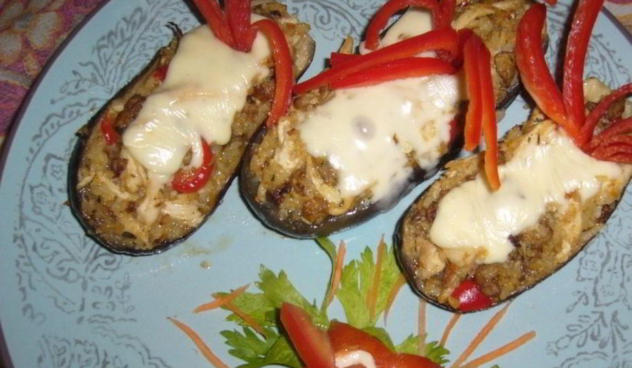 Рецепт курица с баклажанами и рисом