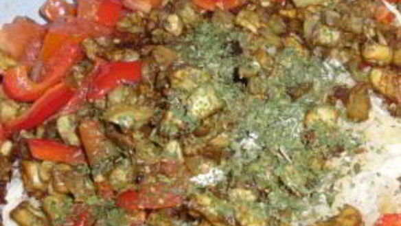 ШАГ 6. курица с баклажанами и рисом