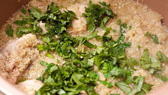 ШАГ 5. курица с киноа в мультиварке