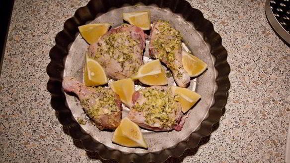 ШАГ 3. курица с лимоном и тимьяном