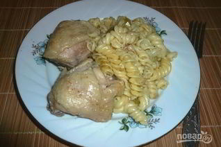 Курица с макаронами