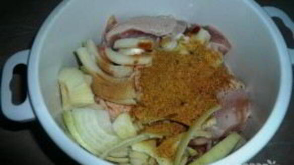 ШАГ 3. курица с макаронами