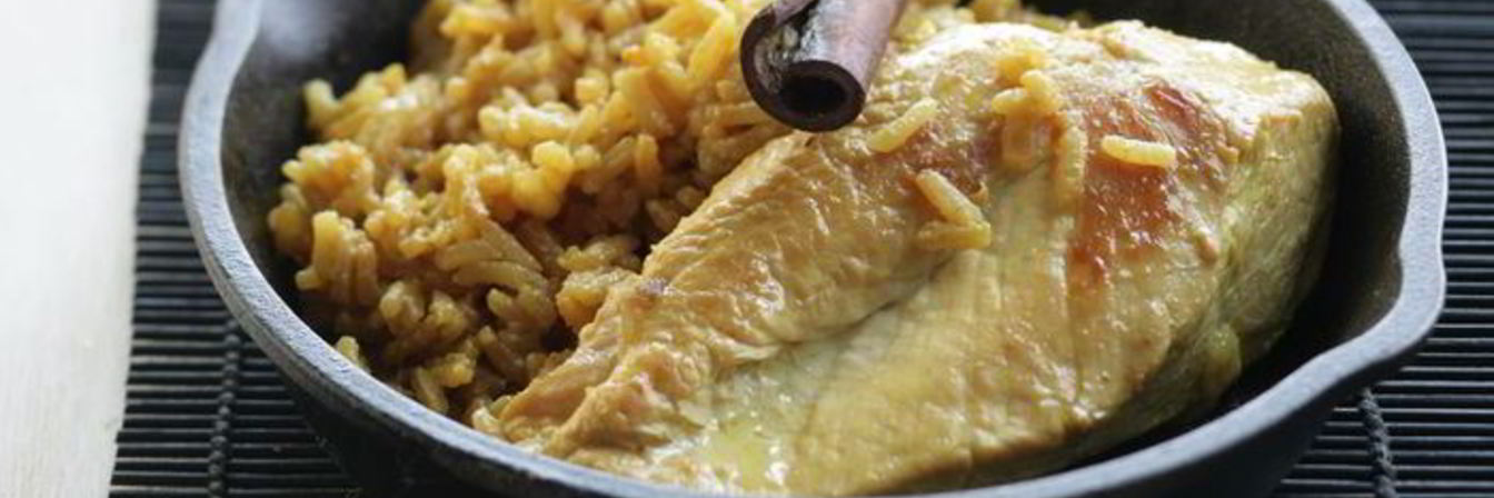 Курица с рисом-карри по-тайски