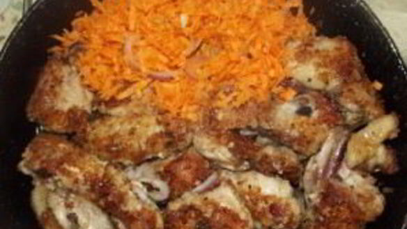 ШАГ 4. курица в сухарях