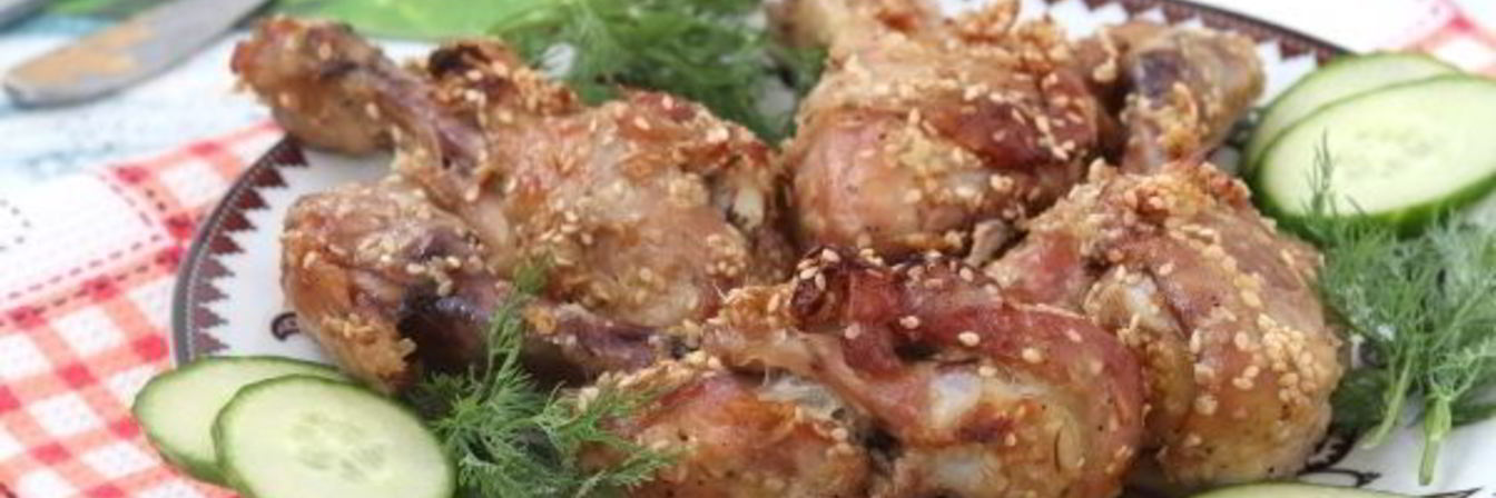 Курица, запеченная по-восточному