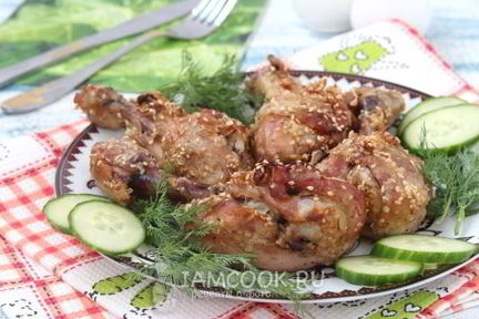 Курица, запеченная по-восточному