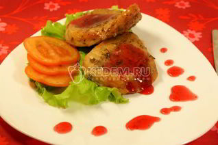 Мясо с брусничным соусом Трепет желаний