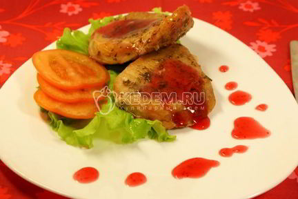 Мясо с брусничным соусом Трепет желаний