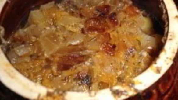 ШАГ 6. мясо с грибами в горшочках