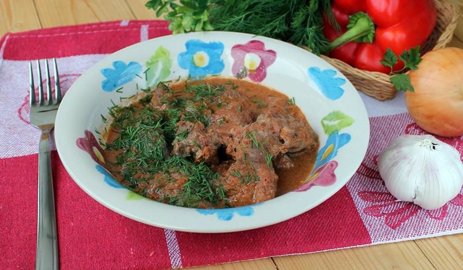 Рецепт мясо с подливкой в мультиварке