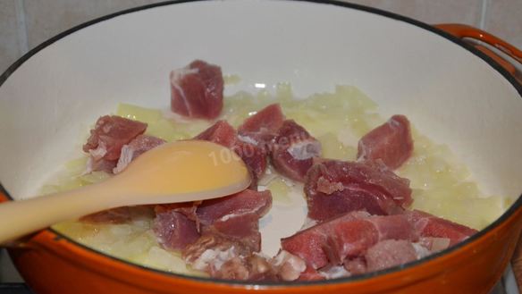 ШАГ 4. мясо в тыквенном соусе