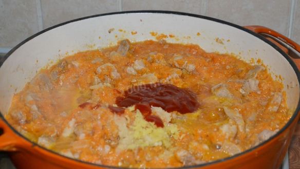 ШАГ 7. мясо в тыквенном соусе