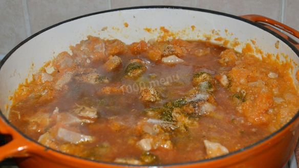 ШАГ 8. мясо в тыквенном соусе