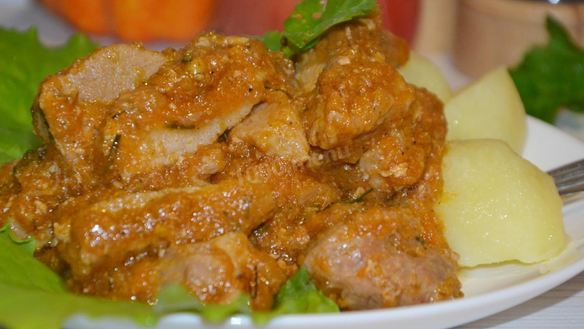 ШАГ 10. мясо в тыквенном соусе