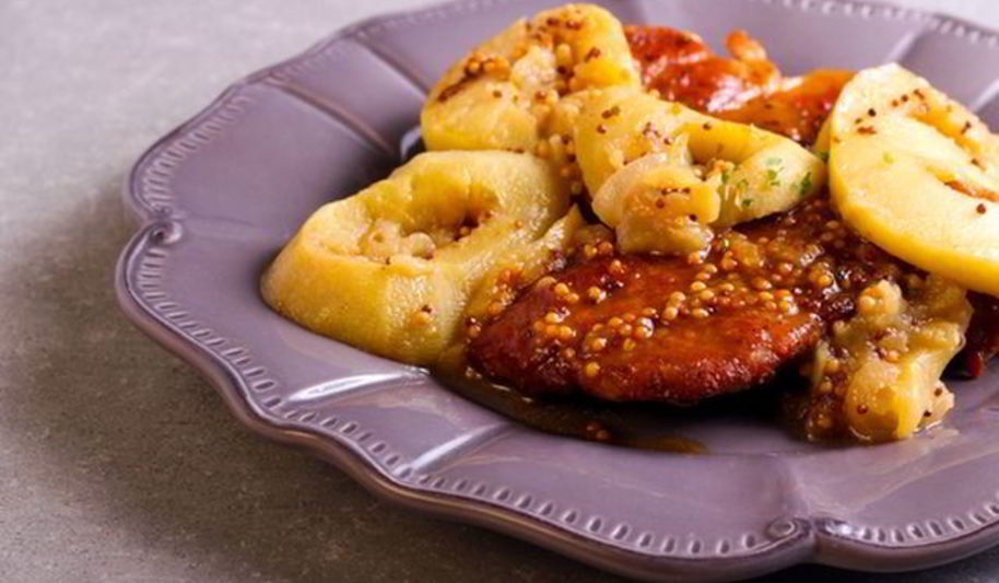 Рецепт отбивные из свинины с яблоками